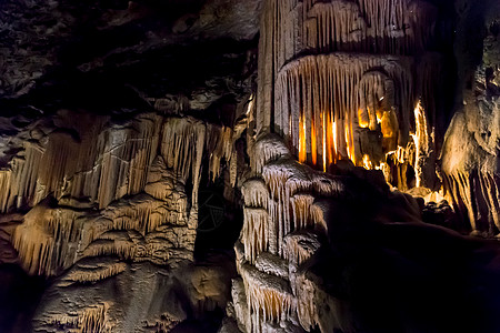 波多吉纳洞穴 斯洛文尼亚 洞穴内形成有石化物和stalagmites旅游石头石窟地标吸引力石灰石地质学家洞穴学岩溶旅行图片