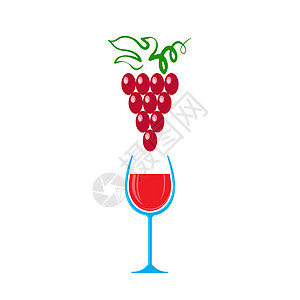 杯在白色背景隔绝的红酒和葡萄 酒杯符号 玻璃器皿的概念 利口酒铜餐厅绘画酒精饮料酒厂庆典菜单液体食物派对图片