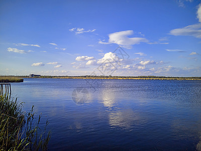 多瑙河三角洲湖景图片