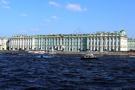冬季宫的外墙 涅瓦河岸 埃米蒂奇博物馆 圣彼得堡博物馆图片