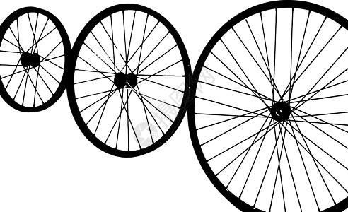 自行车车轮它制作图案矢量图图片