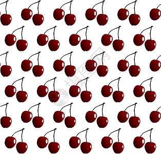 红樱桃为无缝背景插图绘画艺术艺术品水果饮食食物红色图片