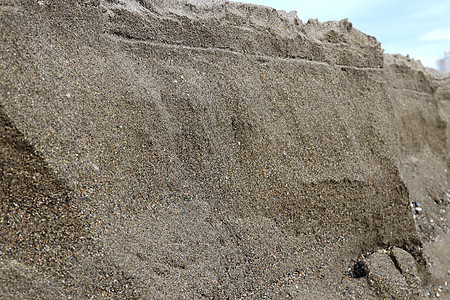 海海滩沙子纹理 沙质表面背景 室外沙崖背景背景图片