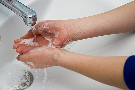 预防科罗纳病毒 洗手图片