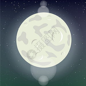 夜晚星空 sk 上的月亮模板图片