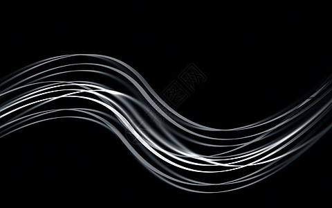 波浪黑色背景下的彩色长曝光光绘及其上的一些衬里设计摄影线条速度照片海浪运动活力曲线蓝色金子背景图片