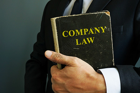 商务人士持有公司法书 (注 在持有公司法书)图片