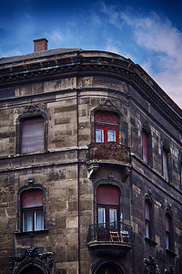 布达佩斯美丽的老旧住宅楼 布达佩斯图片