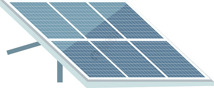 太阳能电池板卡通矢量图 光伏模块平面颜色对象 使用替代能源可再生能源 绿色科技 孤立在白色背景上的光伏系统图片