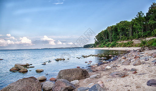 沙滩夏季景观图片