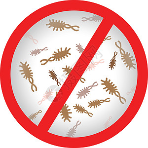 抗菌性能标志实验室临床微生物学考试病菌插图诊所病原传染微生物背景图片