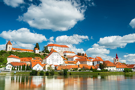 斯洛文尼亚美丽的Ptuj Graded与城堡和工事a图片