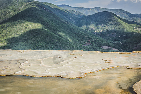 墨西哥瓦哈卡州自然地点景点社论旅行地标旅游瀑布照片图片