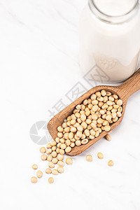 非乳性大豆或黄蜂牛奶的替代食品产品黄豆食物瓶子乳糖玻璃乳制品饮料牛奶生物图片