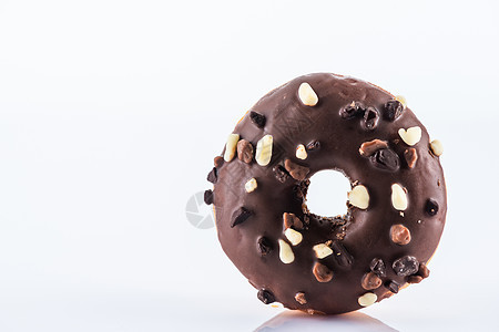 单巧克力甜甜甜圈或Doughnut图片