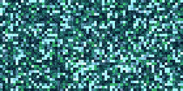 Dee Sea 蓝色瓷砖彩色方块 五颜六色的马赛克纹理 明亮的填充几何背景 无缝背景图片