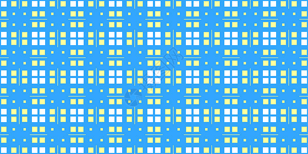黄色蓝色细胞检查背景 无缝方格的野餐桌布纹理 经典格子几何格子桌子亚麻棉布纺织品背景图片