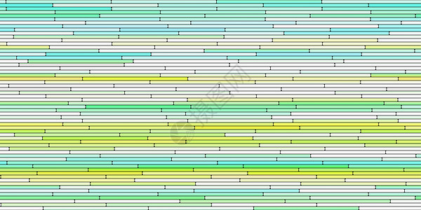 蓝色黄色随机线部分背景 五颜六色的沿段纹理 抽象颜色分层水平单元格背景图片