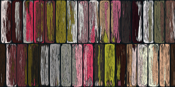 彩色风化木板面板纹理 复古粗糙的木漆背景风格艺术针织品柔软度编织纤维格子材料羊毛装饰图片
