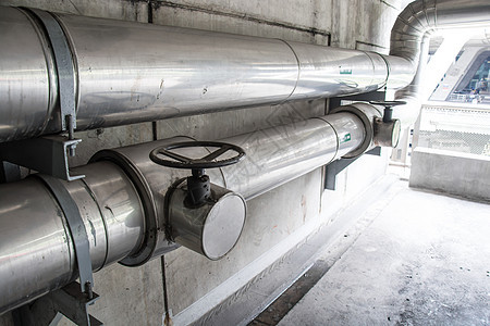 电缆和管道燃料蒸汽蓝色气体技术管子工厂化学品矿渣工作图片