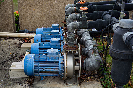 电动泵水工厂机器车站植物发动机治疗工作力量金属商业图片