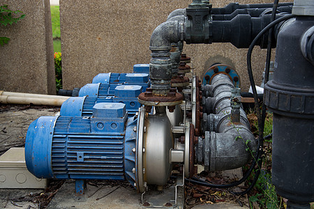 电动泵水工厂机械控制公用事业下水道力量建筑阀门发动机管子图片