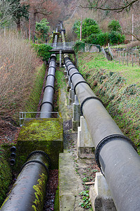 水电输电管道环境电力车站黑色王国地标绿色爬坡发电厂雪墩图片