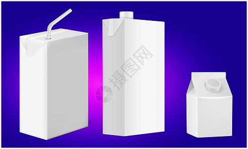 抽象背景的可支配果汁套件模拟插图 P纸盒咖啡推广包装产品盒子品牌塑料小样牛奶背景图片