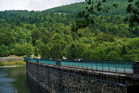 在Vosges的大坝上桥图片
