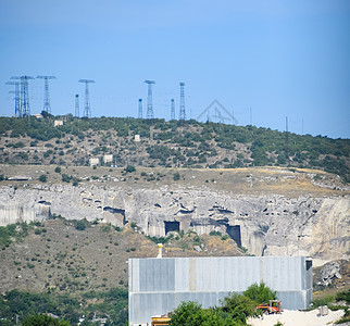 古老的岩石采石场 古代高度发达文明的证据 克里米亚半岛风景马丘旅行脚步洞穴地标粘土北风废墟建筑图片