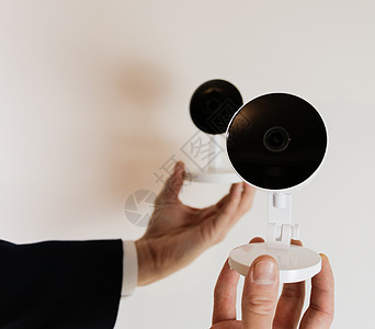 用于家庭安全的闭路电视摄像头 Videcam 智能家用技术服务记录监视办公室系统网络检测相机摄像机控制图片