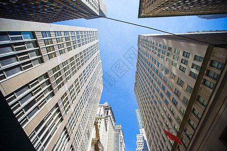 向上查看纽约天空压梯日落天线街道旅游全景中心城市市中心历史性商业图片