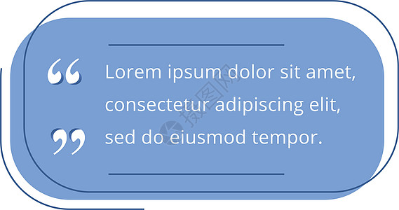 引用空白帧矢量模板 蓝色气泡 报价单演讲长方形海报笔记讲话框架边缘盒子圆形标签图片