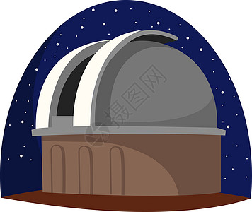 白色背景上的天文台三脚架建筑学天线天文学建筑插图行星卫星镜片宇宙图片