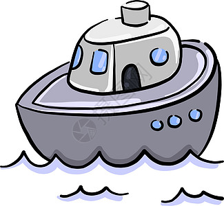 钓鱼玩具白色背景上的小船插画矢量航海钓鱼游艇运输旅行海洋巡航血管帆船导航插画