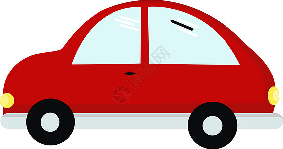 白色背景上的红色奢华发动机车辆驾驶速度旅行汽车运输卡通片车轮图片