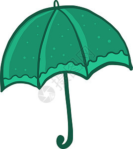白色背景上的绿色蓝色天气黄色太阳卡通片气象插图阳伞配饰图片