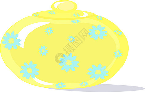 白色背景上的黄色标识食物标签蜜蜂蜂窝玻璃空白小样液体蜂蜜图片
