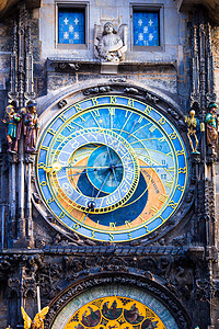 捷克的天文时钟 Orloj特辑 欧洲 古老风格 布拉格时钟塔细节 普拉加最有吸引力的居民灯笼景观遗产历史性历史日落城堡旅行灯光时图片
