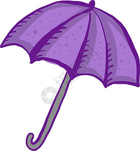 白色背景上的紫色下雨季节天气阳伞气象配饰艺术奢华背景图片