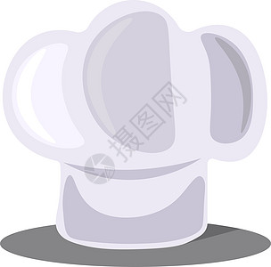 白色背景上的帽子炊具衣服菜单美食食物厨房面包餐厅工作烹饪背景图片