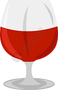 白色背景上的杯玻璃液体奢华脚杯酒厂器皿酒吧红色酒杯酒精图片