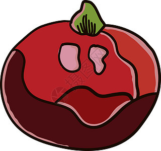 白色背景上的怪异果汁红色飞溅花园健康运动果味液体水果果园图片