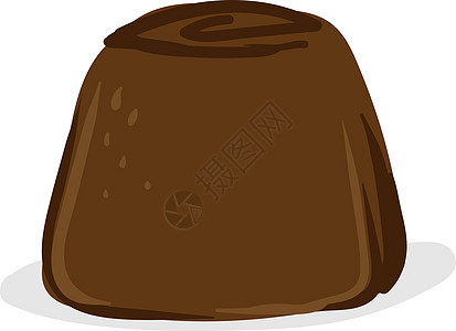 白色背景上的巧克力美食棕色甜点收藏营养展示可可奶油圆形牛奶图片