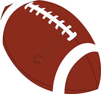 白色背景上的足球橄榄球娱乐竞赛棕色插图联盟游戏闲暇团队背景图片