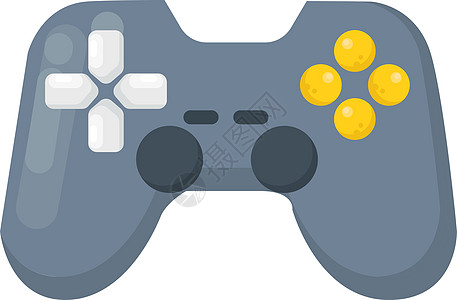 白色背景上的技术视频控制器游戏控制安慰软垫插图键盘按钮图片
