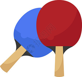 白色背景上的乒乓球插图竞赛闲暇活动运动行动球拍别针乐趣背景图片