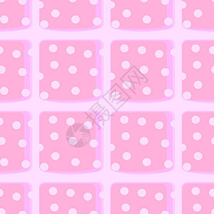 白色背景上的粉红色软垫枕头寝具卧室粉色卡通片图片
