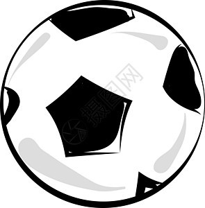 白色背景上的足球黑色圆形锦标赛运动游戏皮革团队竞赛圆圈图片