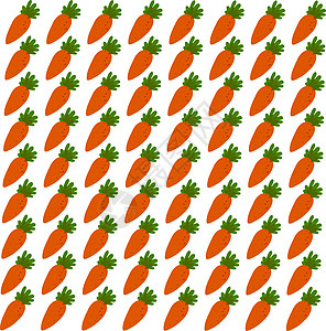 白色背景上的胡萝卜卡通片插图墙纸烹饪红色绿色绘画食物饮食蔬菜图片